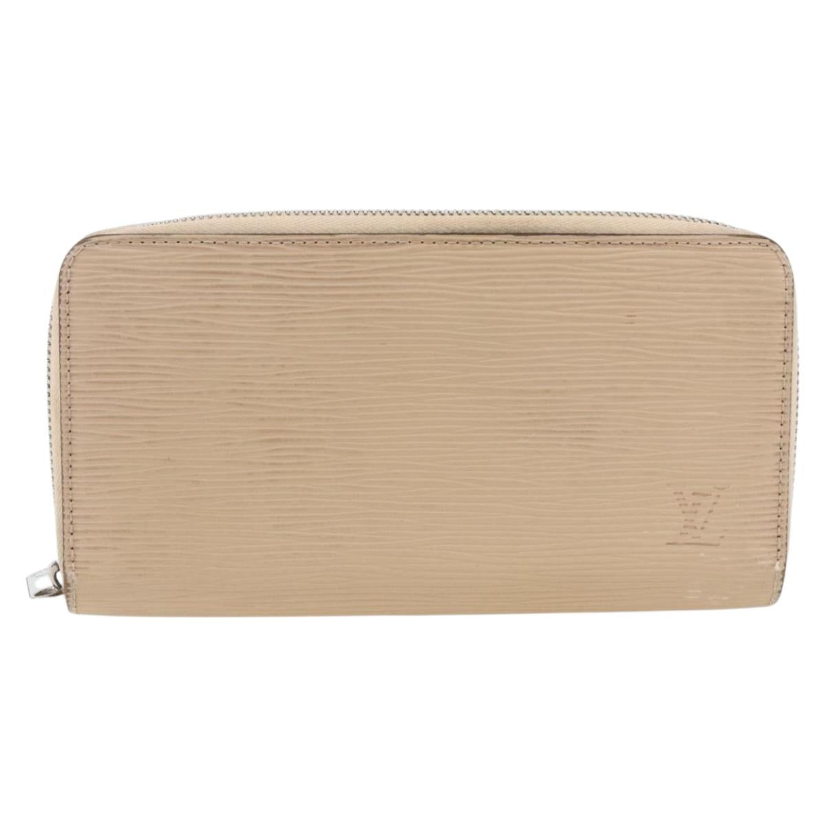 LOUIS VUITTON Epi Zippy Wallet Long Wallet Jeanne Pale LV Auth fm5263