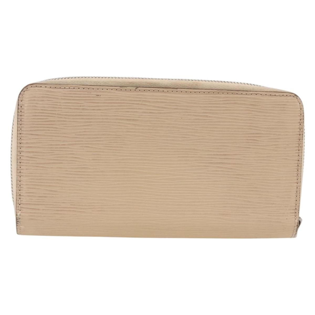 LOUIS VUITTON Epi Zippy Wallet Long Wallet Jeanne Pale LV Auth fm5263