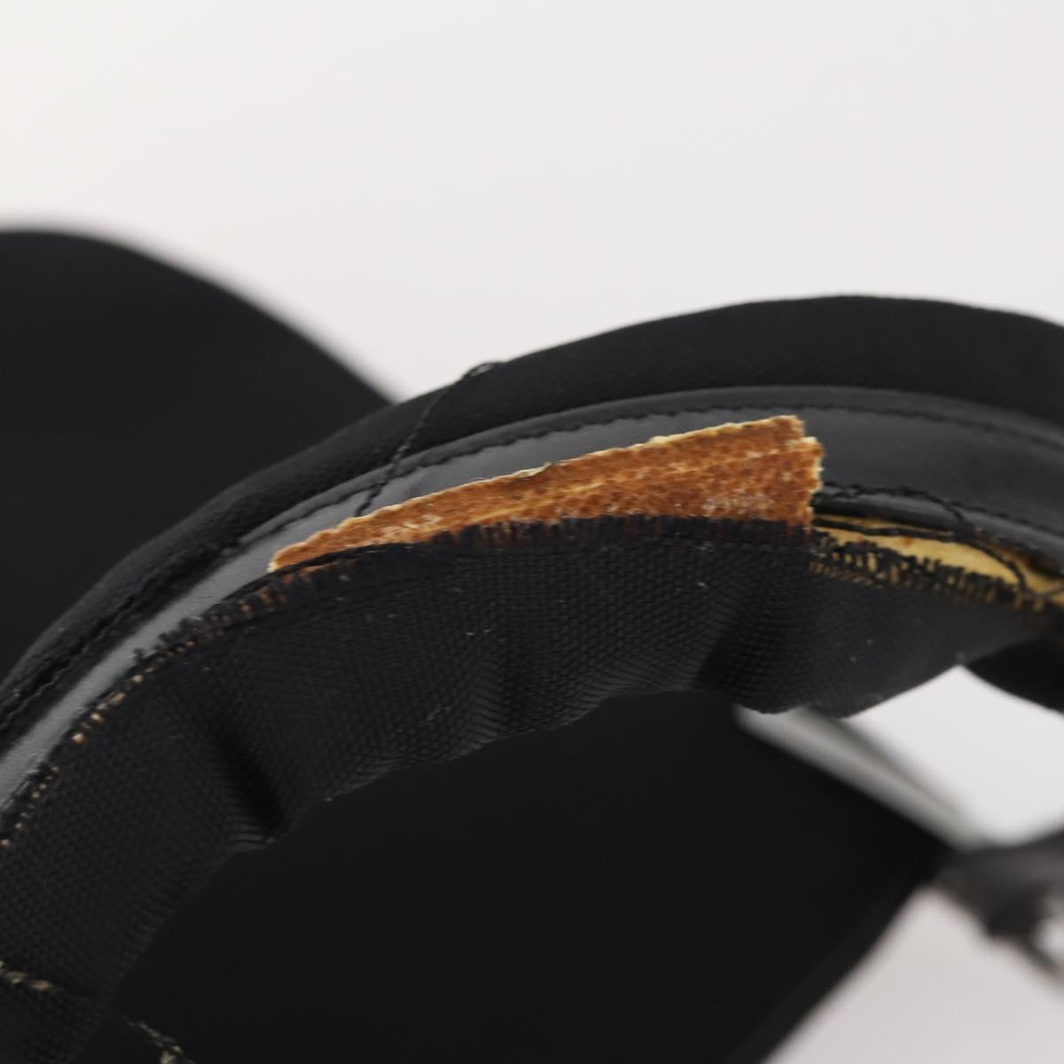 GUCCI GG Canvas Shoulder Bag Nylon Leather 3 Set Black Auth fm5310