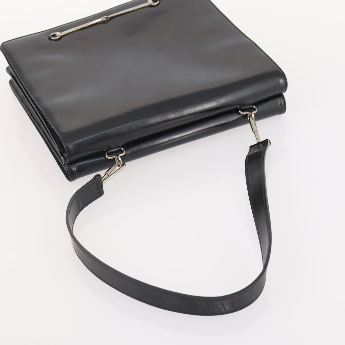GUCCI GG Canvas Shoulder Bag Nylon Leather 3 Set Black Auth fm5310