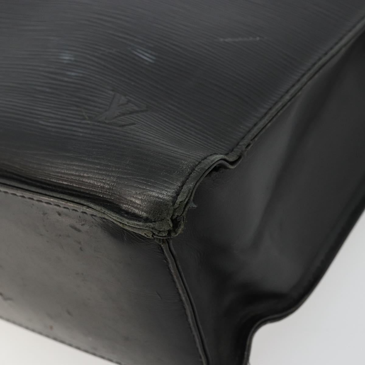 LOUIS VUITTON Epi Sac Plat PM Hand Bag Black M58658 LV Auth fm5328