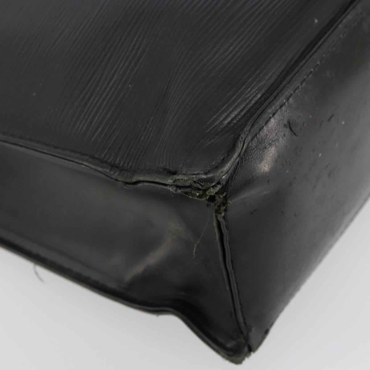LOUIS VUITTON Epi Sac Plat PM Hand Bag Black M58658 LV Auth fm5328