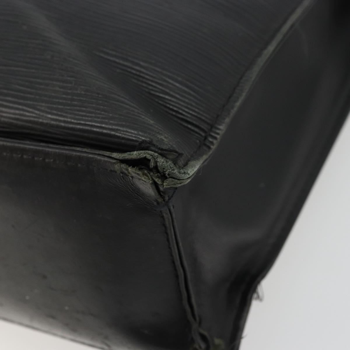 LOUIS VUITTON Epi Sac Plat PM Hand Bag Black M58658 LV Auth fm5328