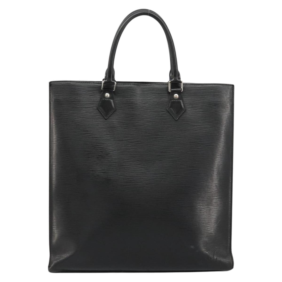 LOUIS VUITTON Epi Sac Plat PM Hand Bag Black M58658 LV Auth fm5328