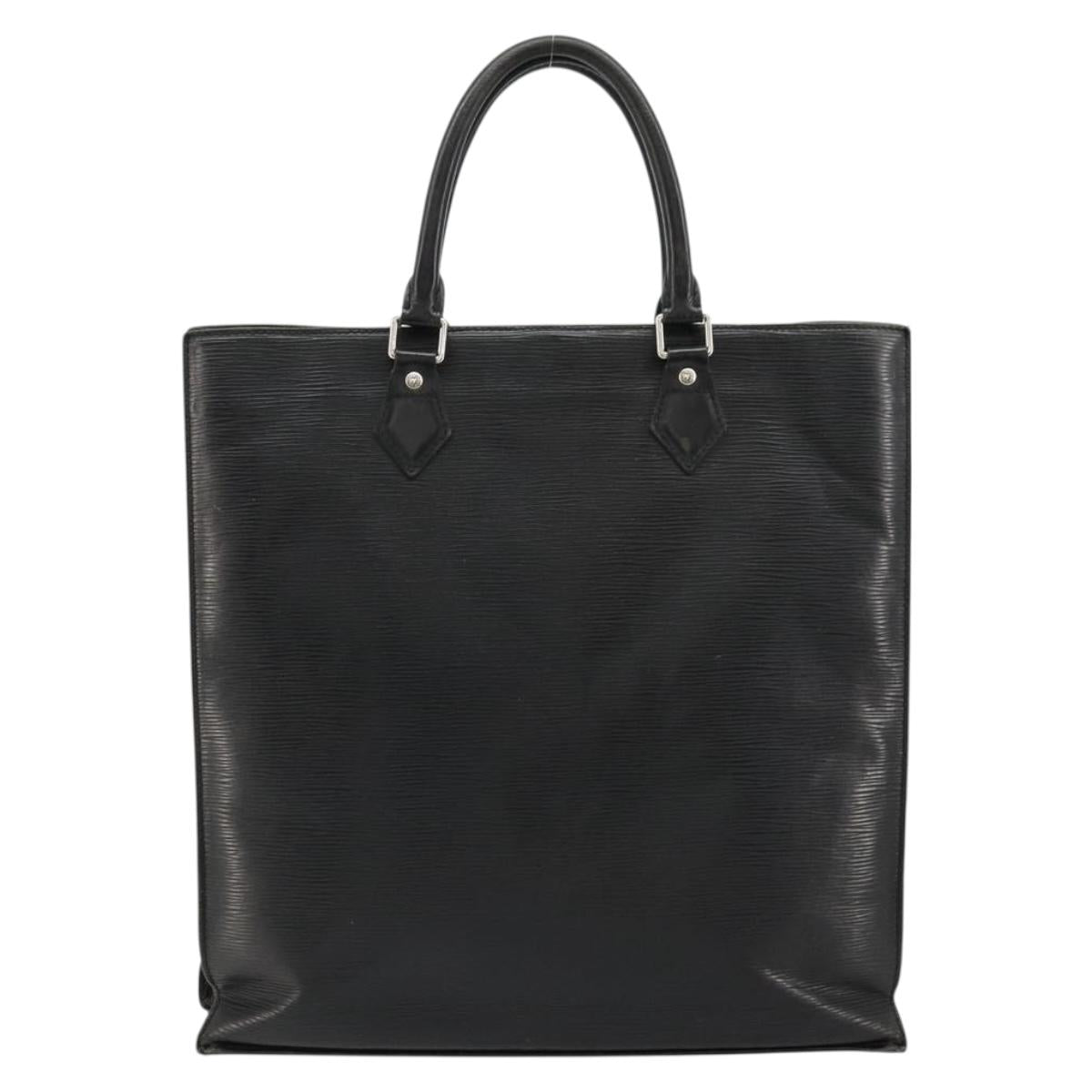 LOUIS VUITTON Epi Sac Plat PM Hand Bag Black M58658 LV Auth fm5328