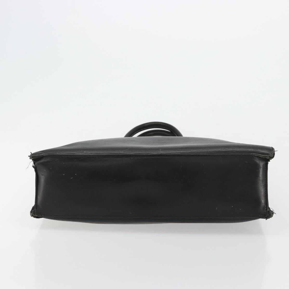 LOUIS VUITTON Epi Sac Plat PM Hand Bag Black M58658 LV Auth fm5328