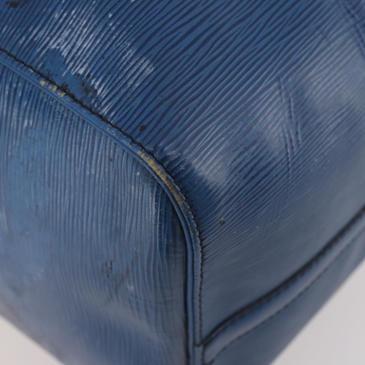 LOUIS VUITTON Epi Keepall 50 Boston Bag Blue M42965 LV Auth fm5329