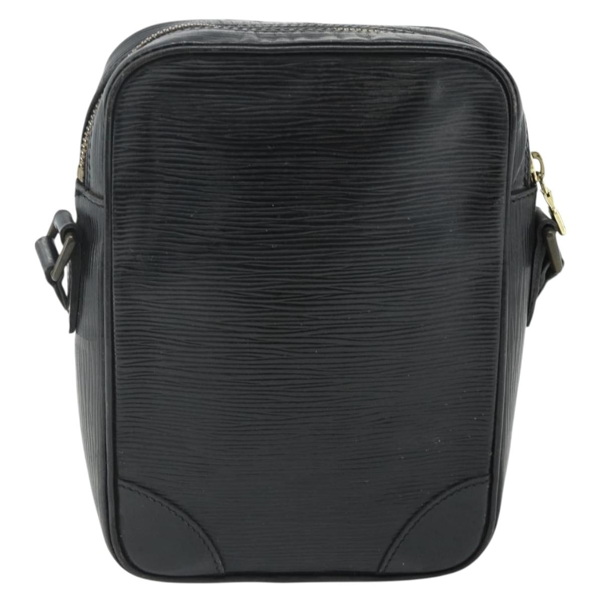 LOUIS VUITTON Epi Danube Shoulder Bag Black M45632 LV Auth fm5334