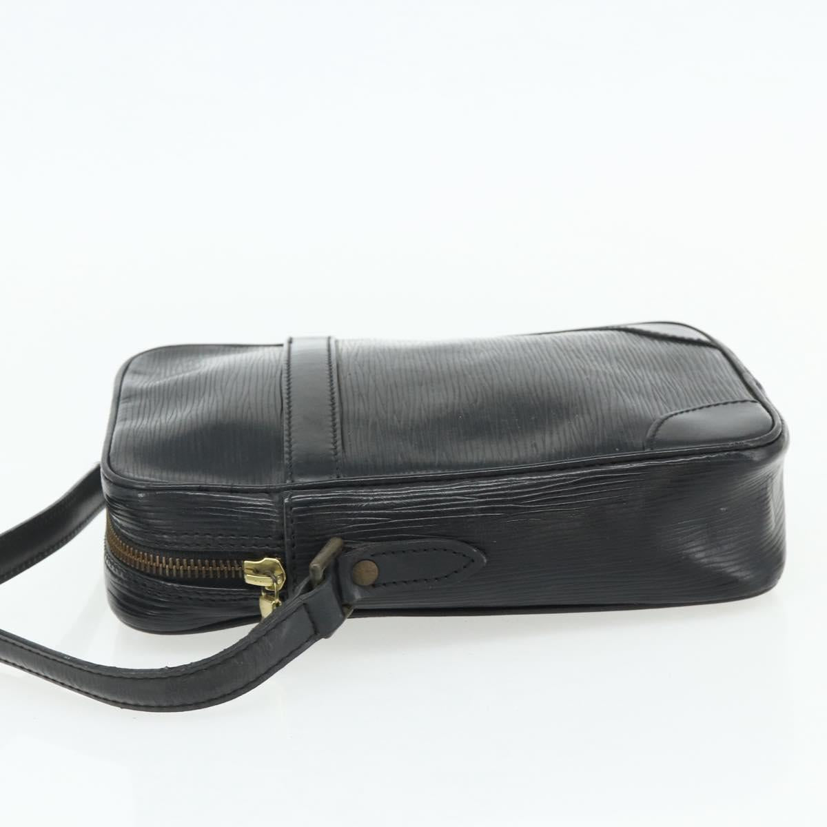 LOUIS VUITTON Epi Danube Shoulder Bag Black M45632 LV Auth fm5334