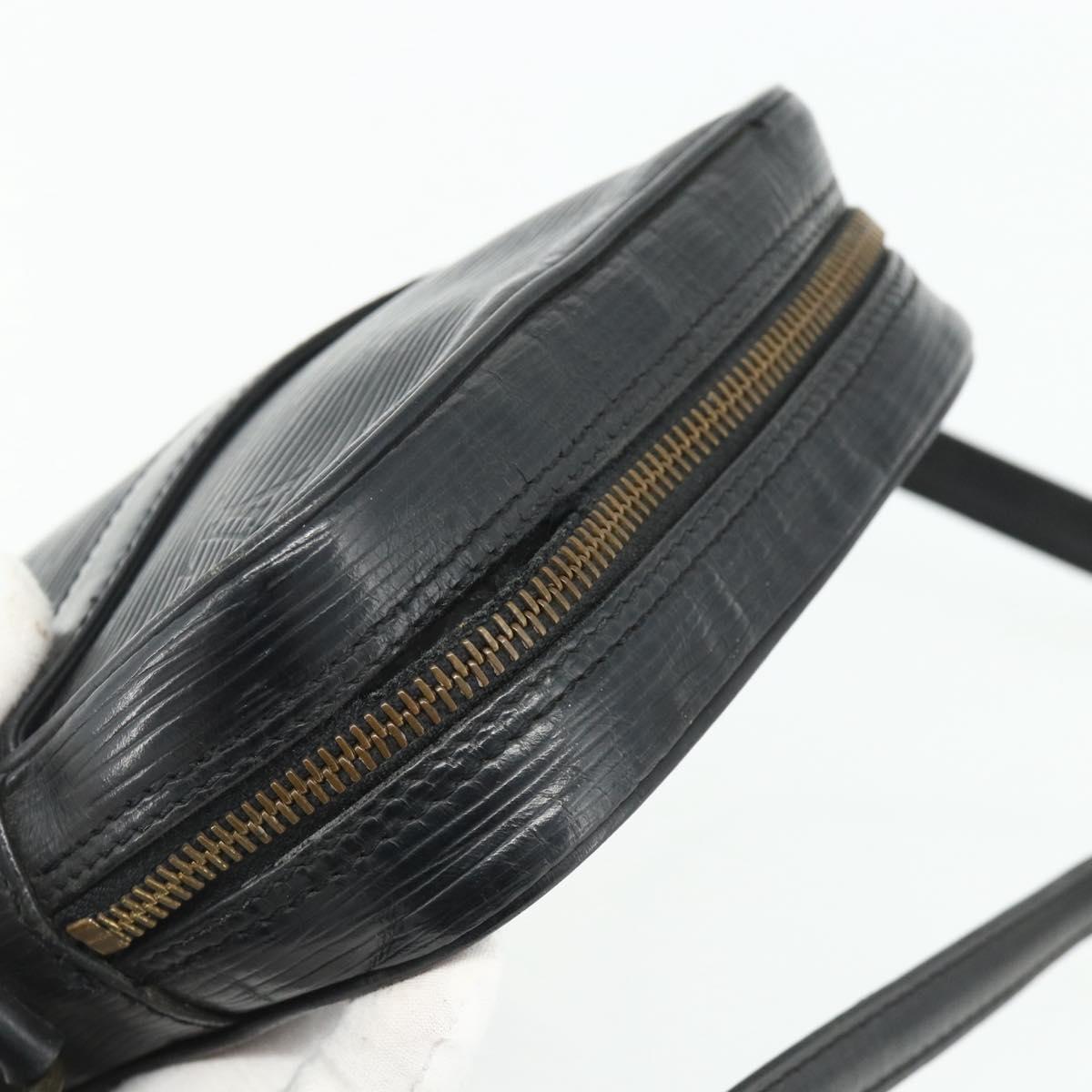 LOUIS VUITTON Epi Danube Shoulder Bag Black M45632 LV Auth fm5334