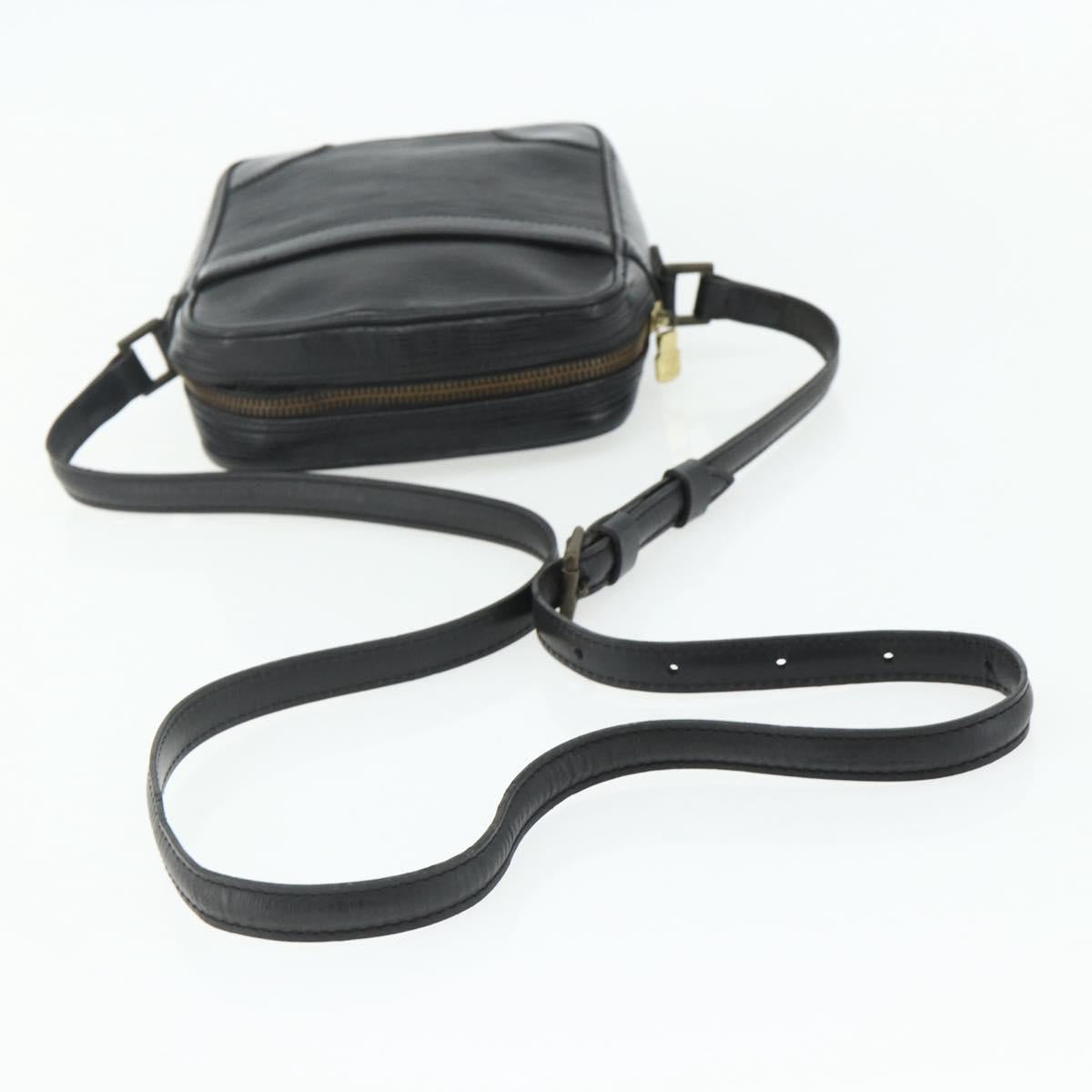 LOUIS VUITTON Epi Danube Shoulder Bag Black M45632 LV Auth fm5334