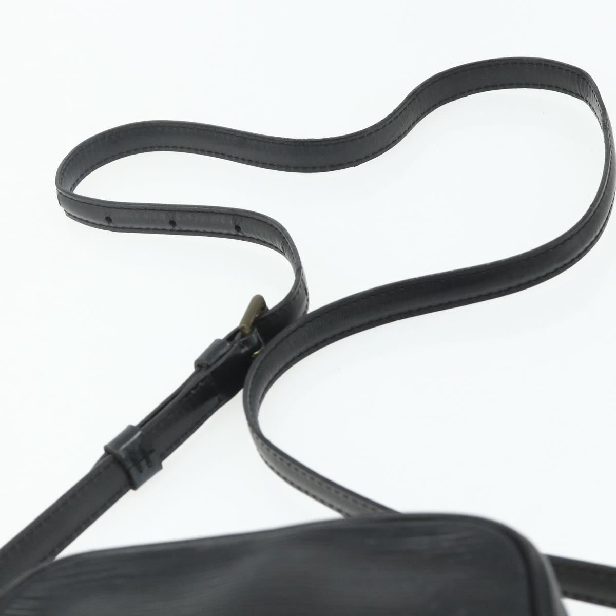 LOUIS VUITTON Epi Danube Shoulder Bag Black M45632 LV Auth fm5334