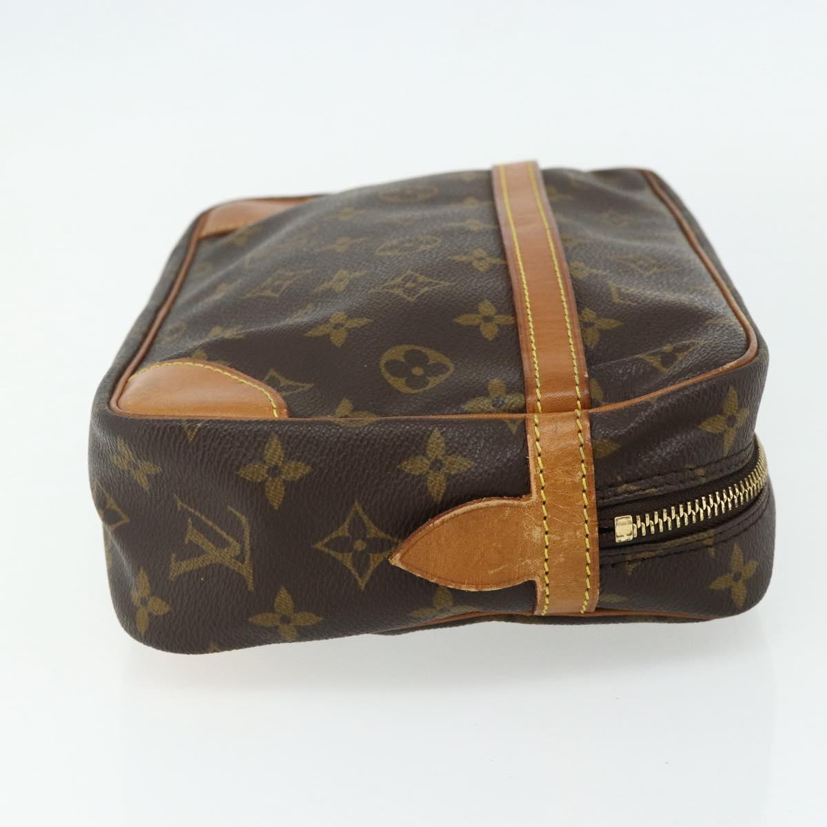 LOUIS VUITTON Monogram Compiegne 28 Clutch Bag M51845 LV Auth fm5342