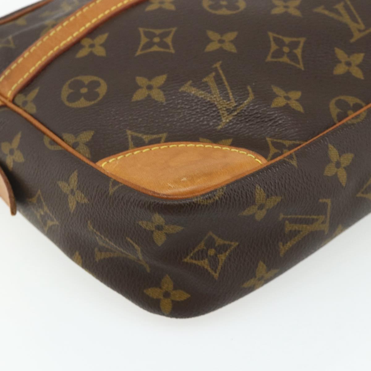 LOUIS VUITTON Monogram Compiegne 28 Clutch Bag M51845 LV Auth fm5342