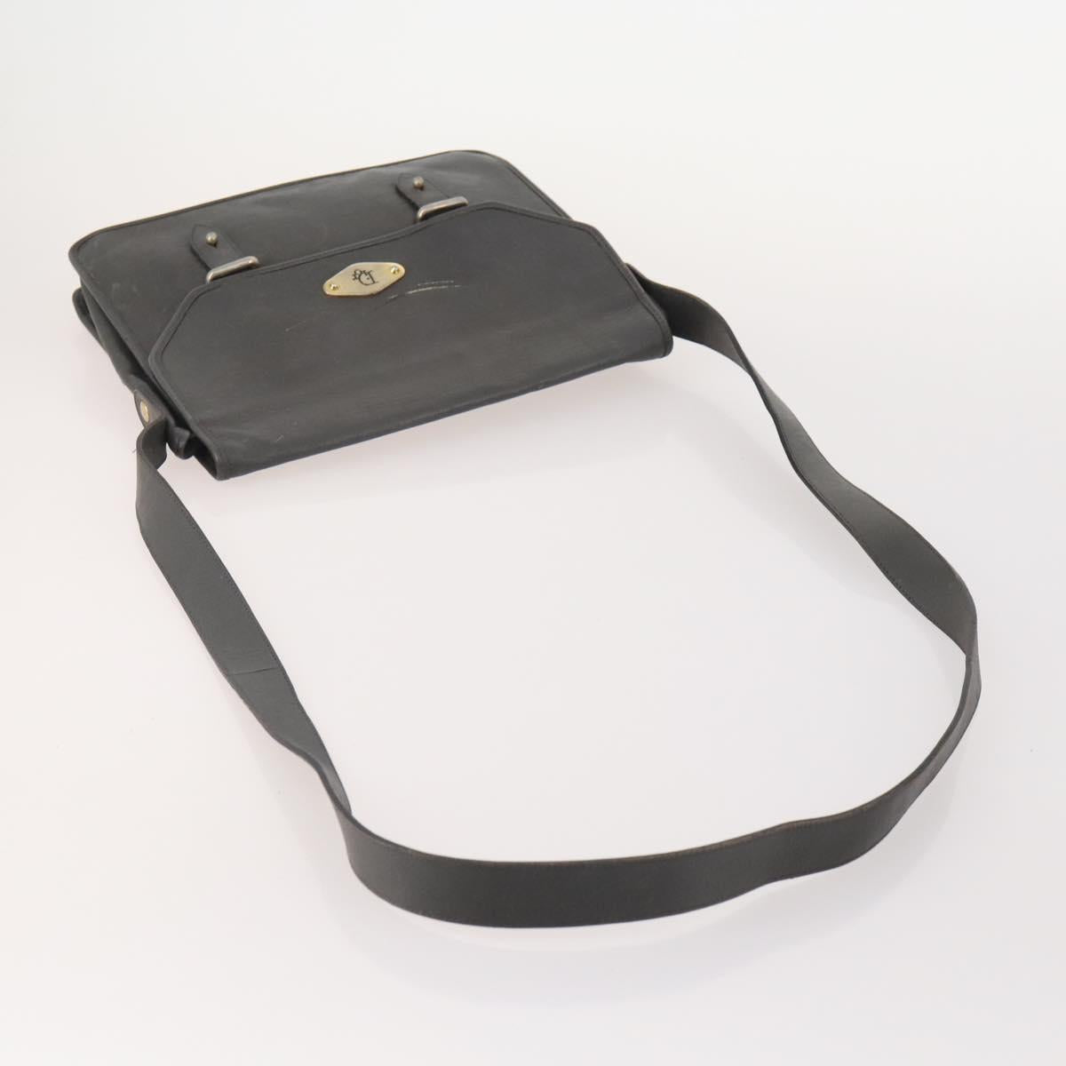 Christian Dior Honeycomb Canvas Bag Leather PVC 5 Set Black Brown Auth fm5352