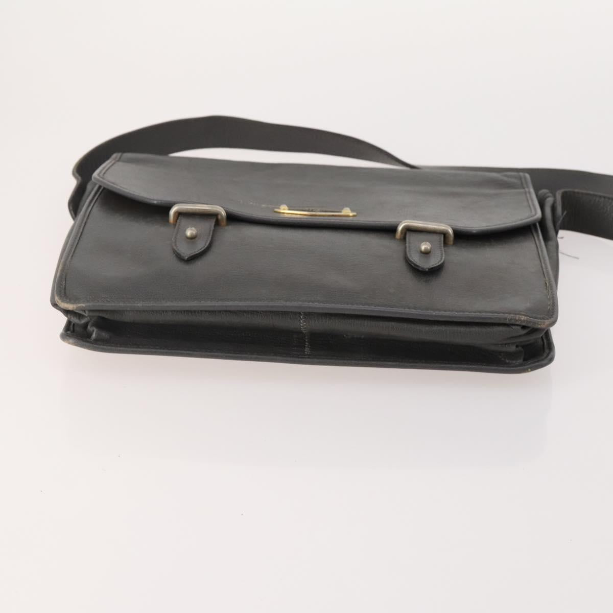 Christian Dior Honeycomb Canvas Bag Leather PVC 5 Set Black Brown Auth fm5352