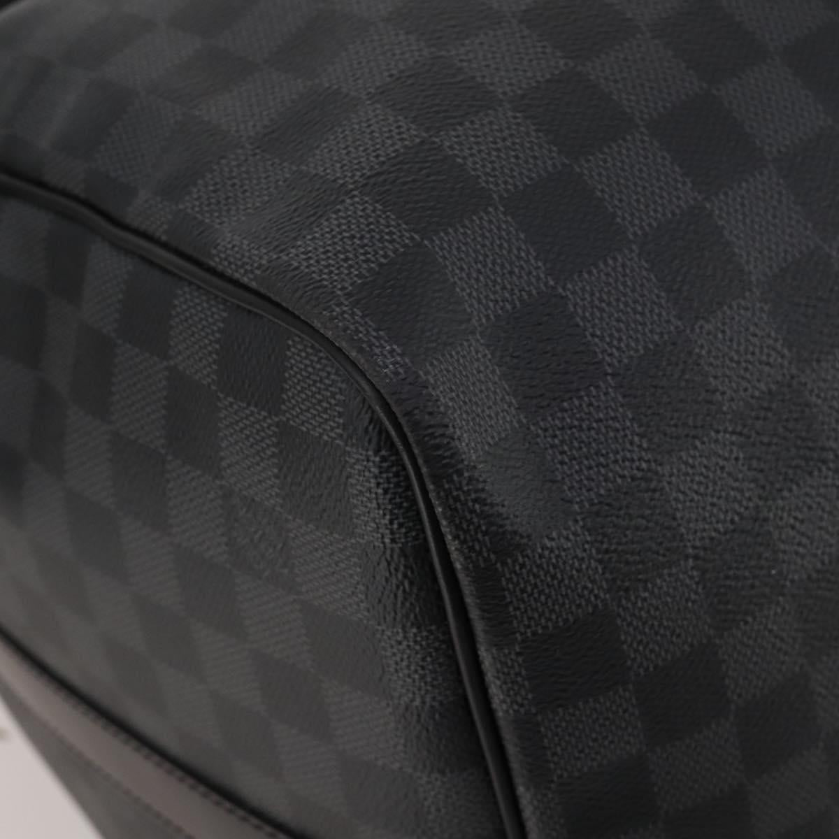 LOUIS VUITTON Damier Graphite Keepall Bandouliere 55 Bag N41413 Auth fm5355SAV