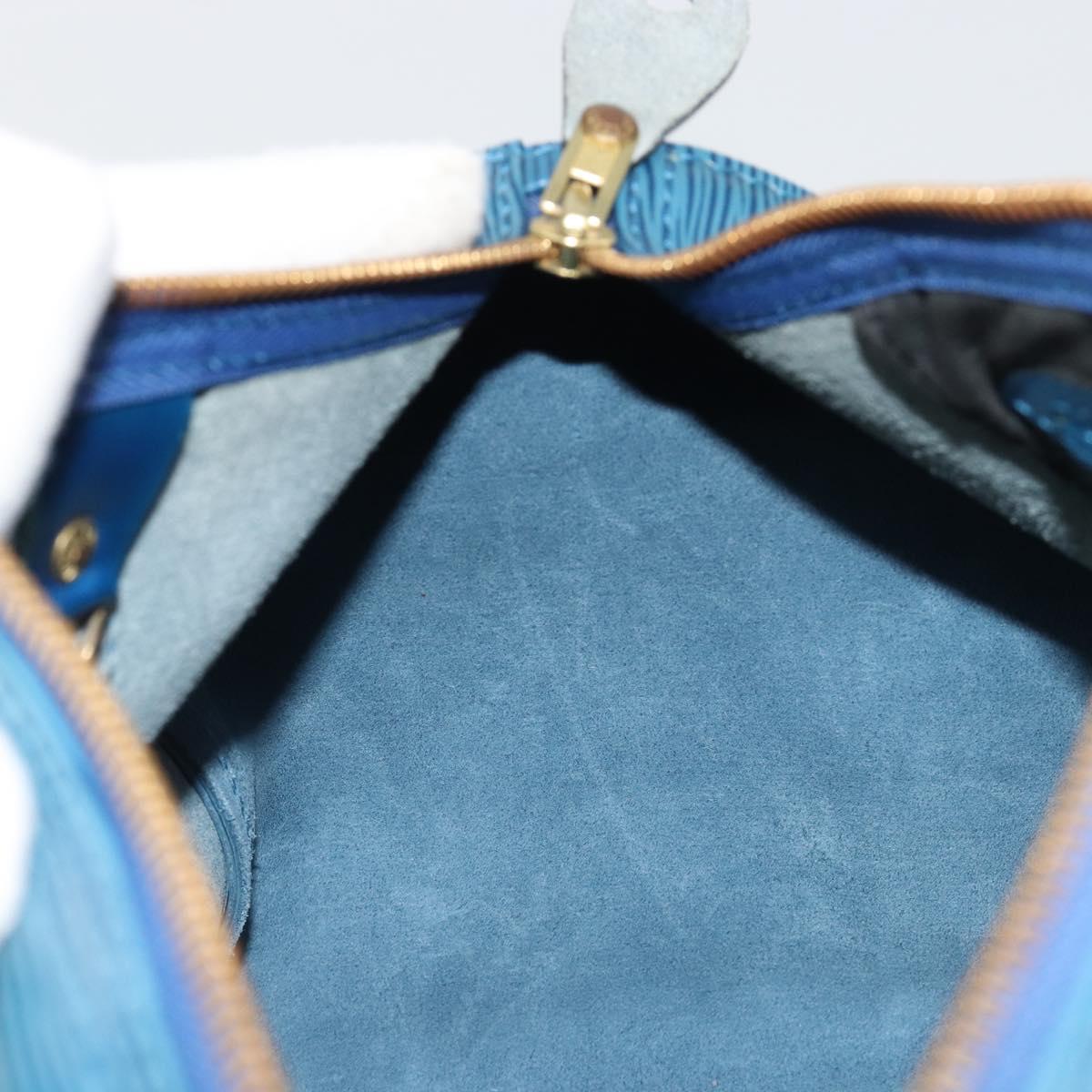 LOUIS VUITTON Epi Speedy 30 Hand Bag Toledo Blue M43005 LV Auth fm5357
