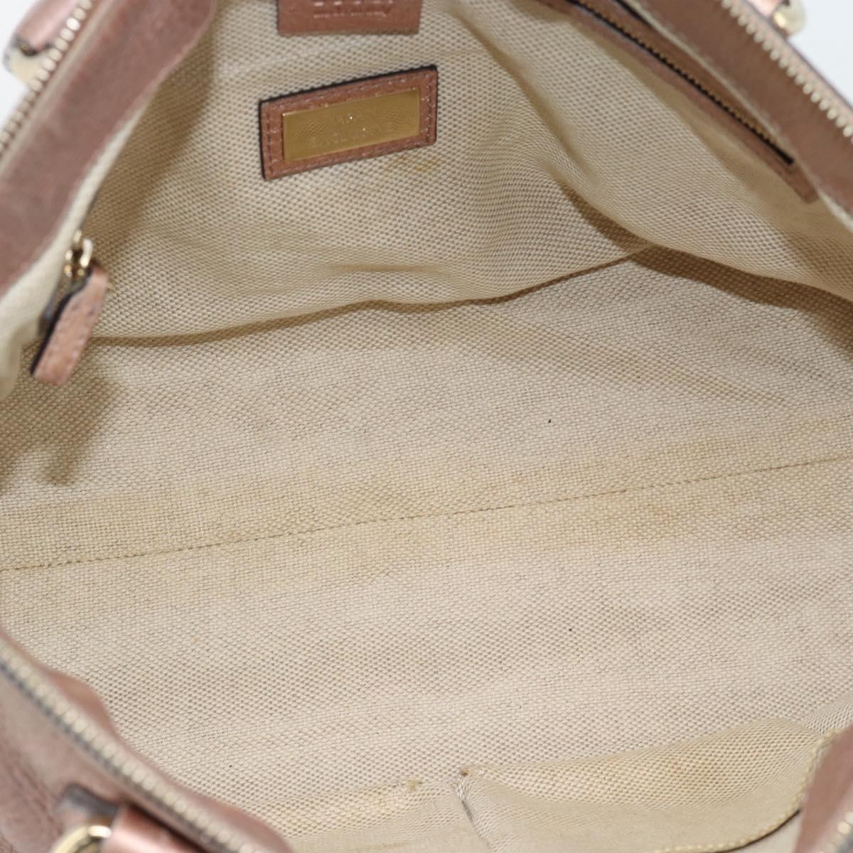 GUCCI Soho Hand Bag Leather 2way Pink Gold 308362 Auth fm5364