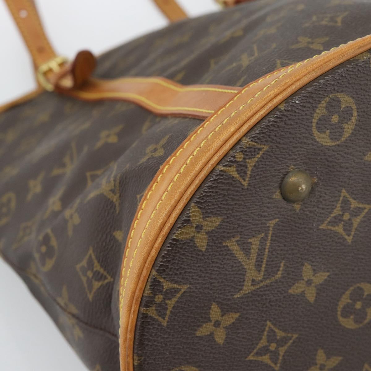 LOUIS VUITTON Monogram Bucket GM Shoulder Bag M42236 LV Auth fm5366