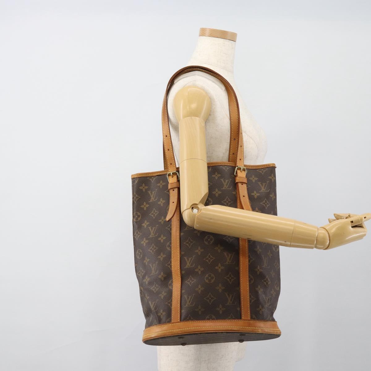 LOUIS VUITTON Monogram Bucket GM Shoulder Bag M42236 LV Auth fm5366