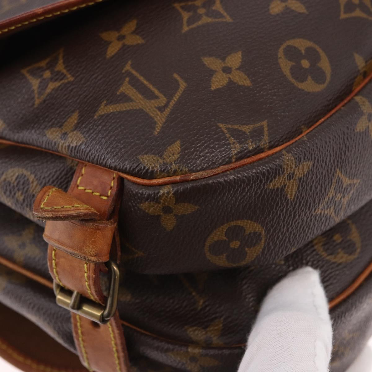 LOUIS VUITTON Monogram Saumur 30 Shoulder Bag M42256 LV Auth fm5380