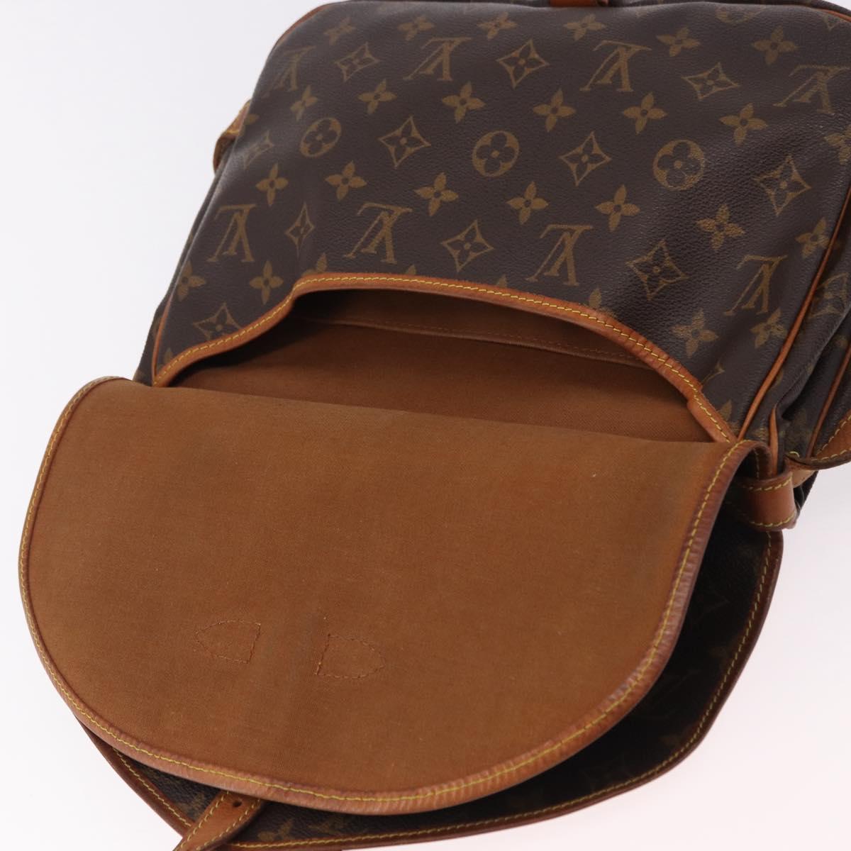 LOUIS VUITTON Monogram Saumur 30 Shoulder Bag M42256 LV Auth fm5380