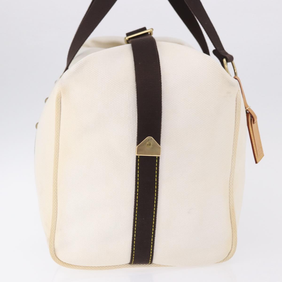 LOUIS VUITTON Antigua Suc weekend Boston Bag White M40030 LV Auth fm5381