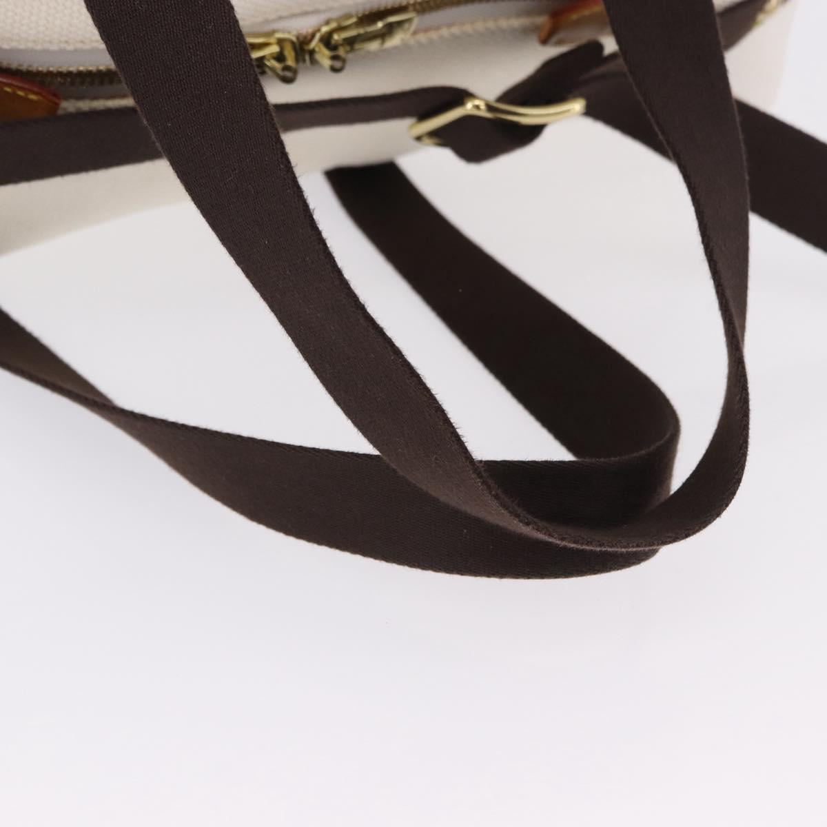 LOUIS VUITTON Antigua Suc weekend Boston Bag White M40030 LV Auth fm5381