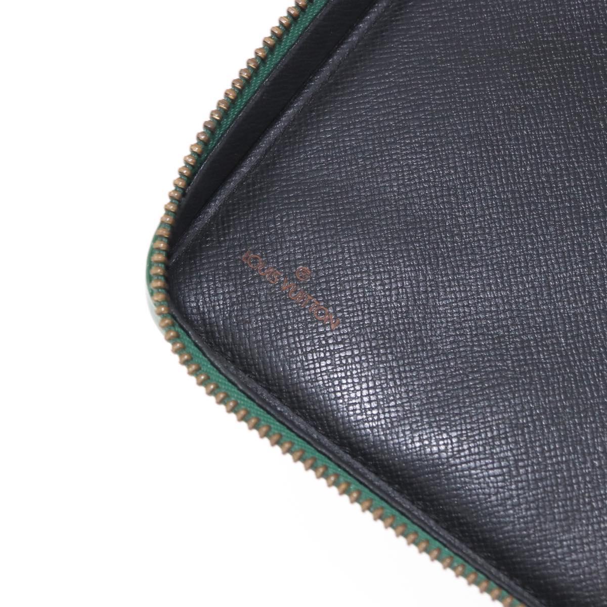 LOUIS VUITTON Epi Agenda Voyage Day Planner Cover Green LV Auth fm5382