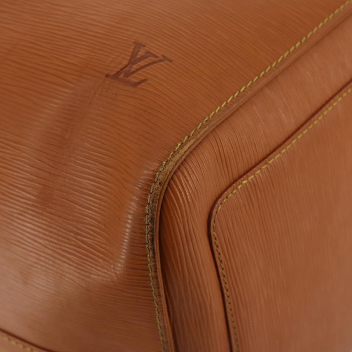 LOUIS VUITTON Epi Keepall 55 Boston Bag Brown M42958 LV Auth fm5388A