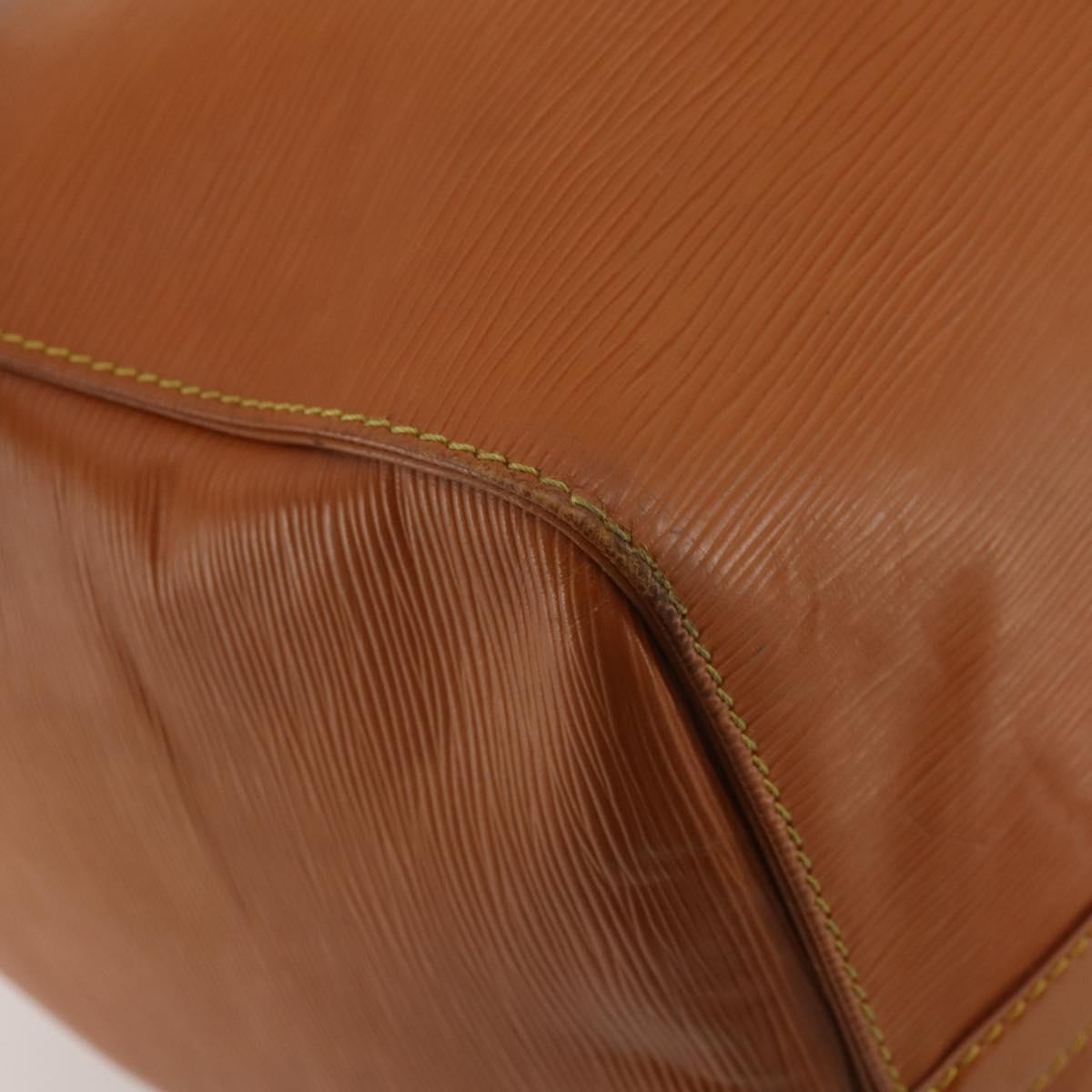 LOUIS VUITTON Epi Keepall 55 Boston Bag Brown M42958 LV Auth fm5388A