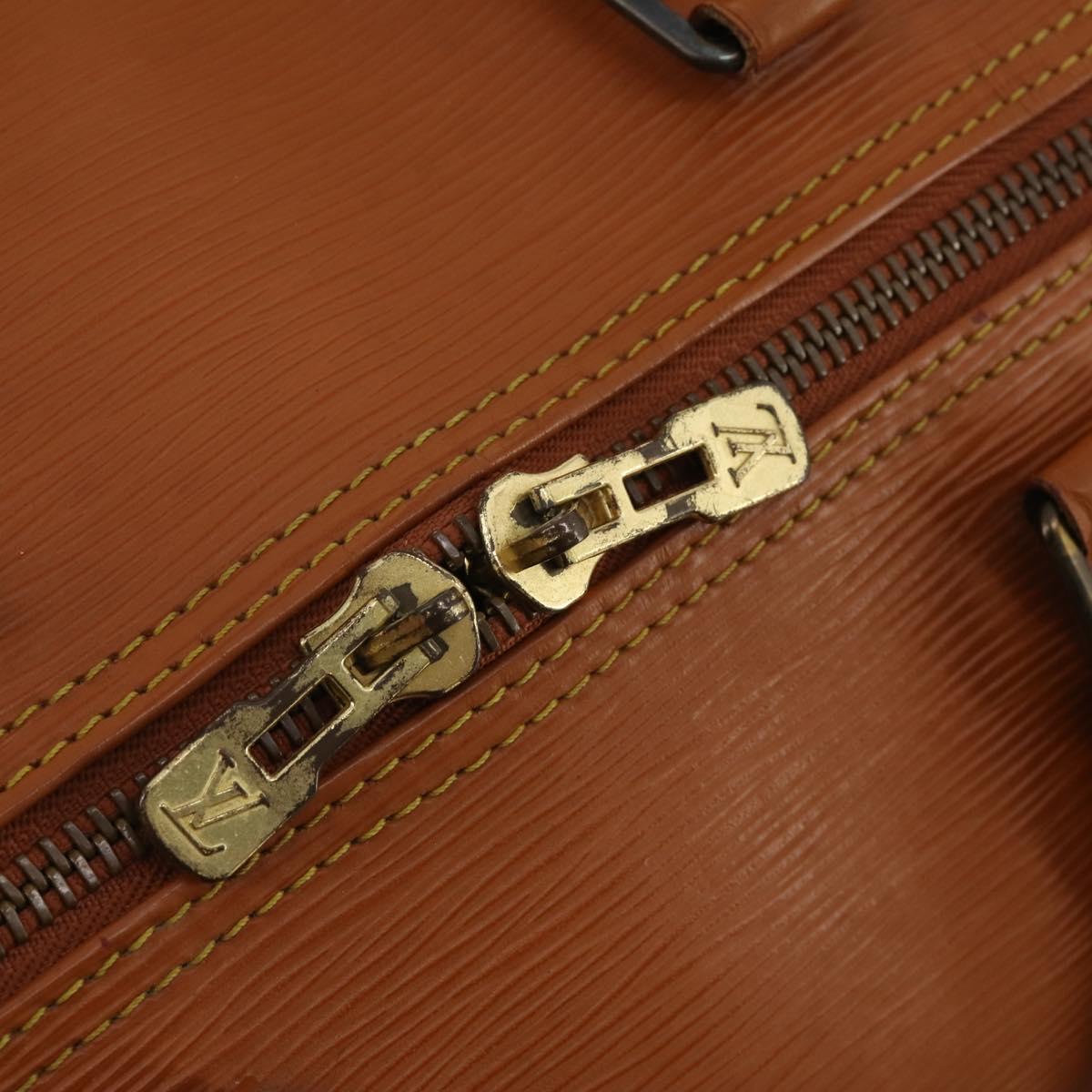 LOUIS VUITTON Epi Keepall 55 Boston Bag Brown M42958 LV Auth fm5388A