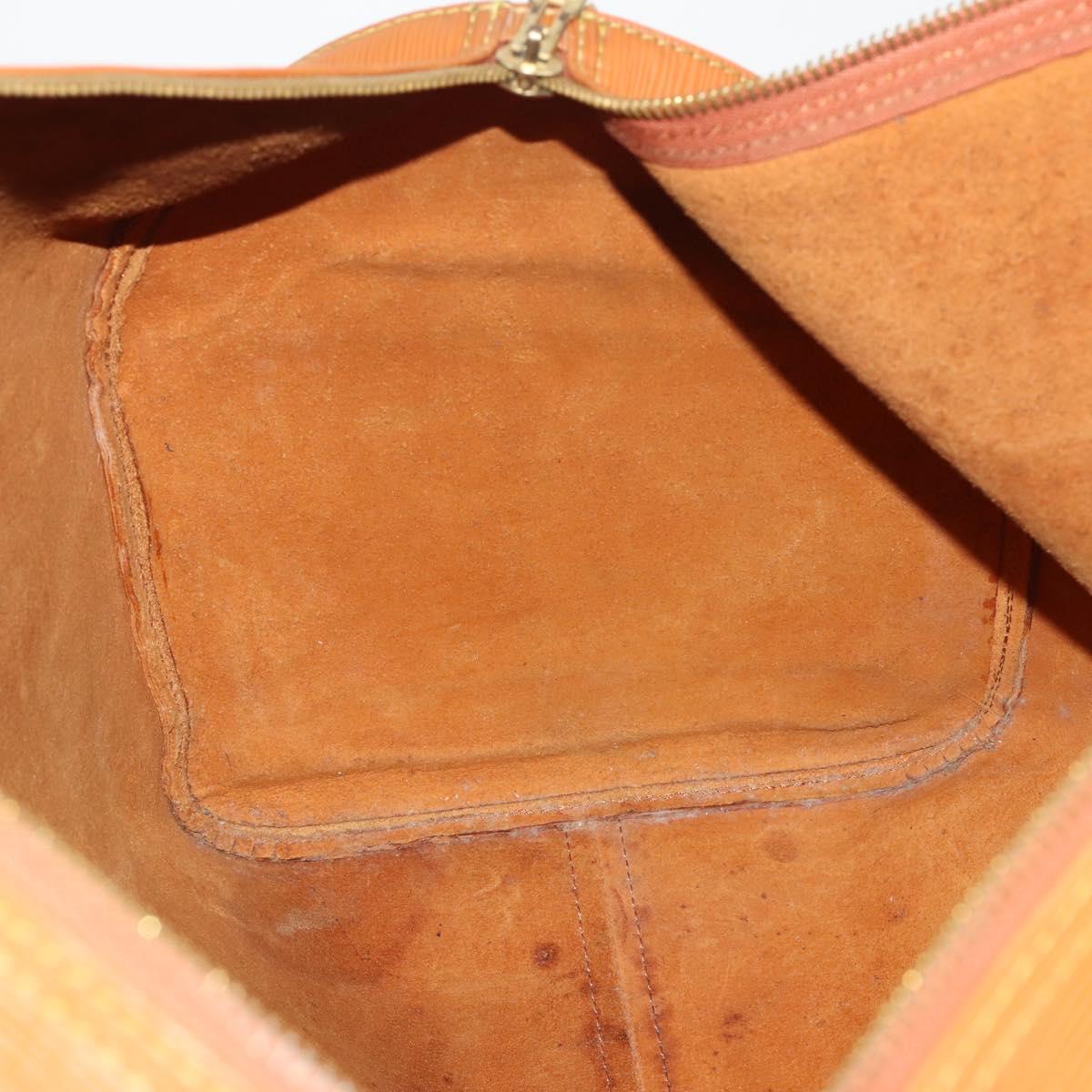LOUIS VUITTON Epi Keepall 55 Boston Bag Brown M42958 LV Auth fm5388A