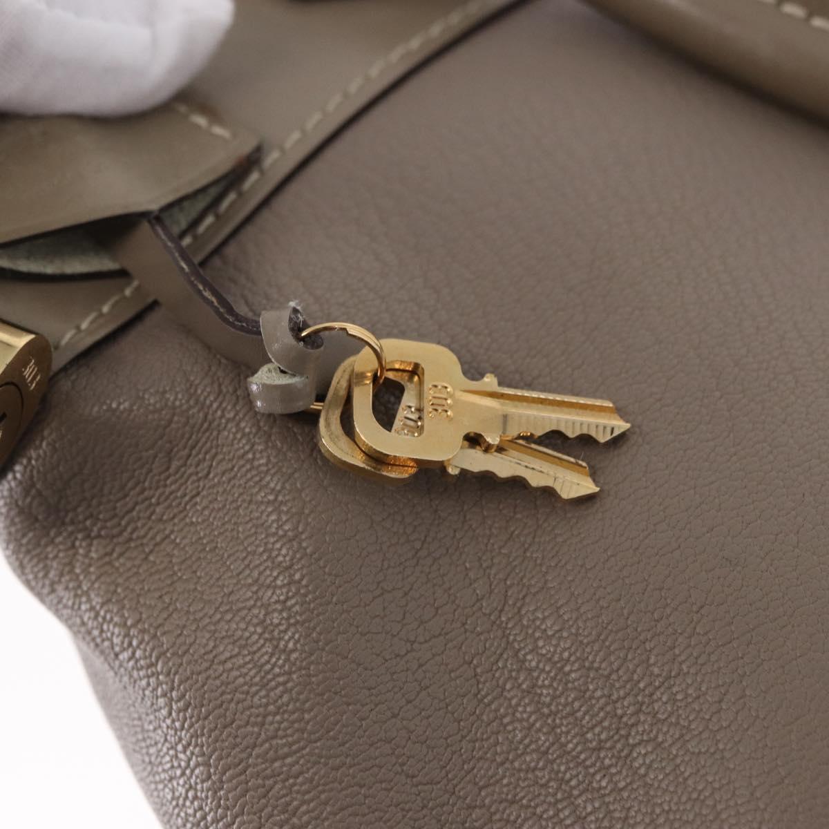 LOUIS VUITTON Suhari Lockit PM Hand Bag Gray M91790 LV Auth fm5402A