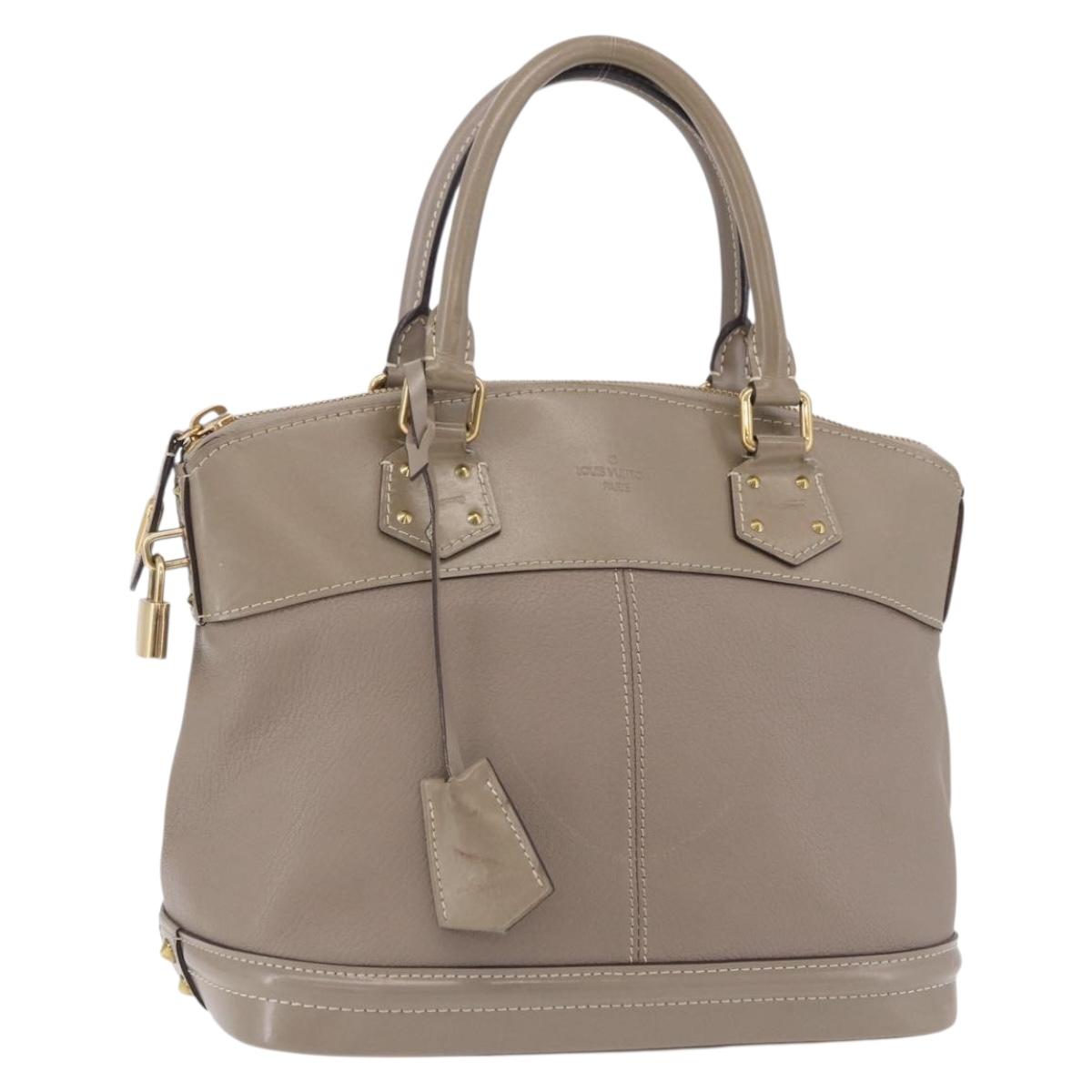 LOUIS VUITTON Suhari Lockit PM Hand Bag Gray M91790 LV Auth fm5402A