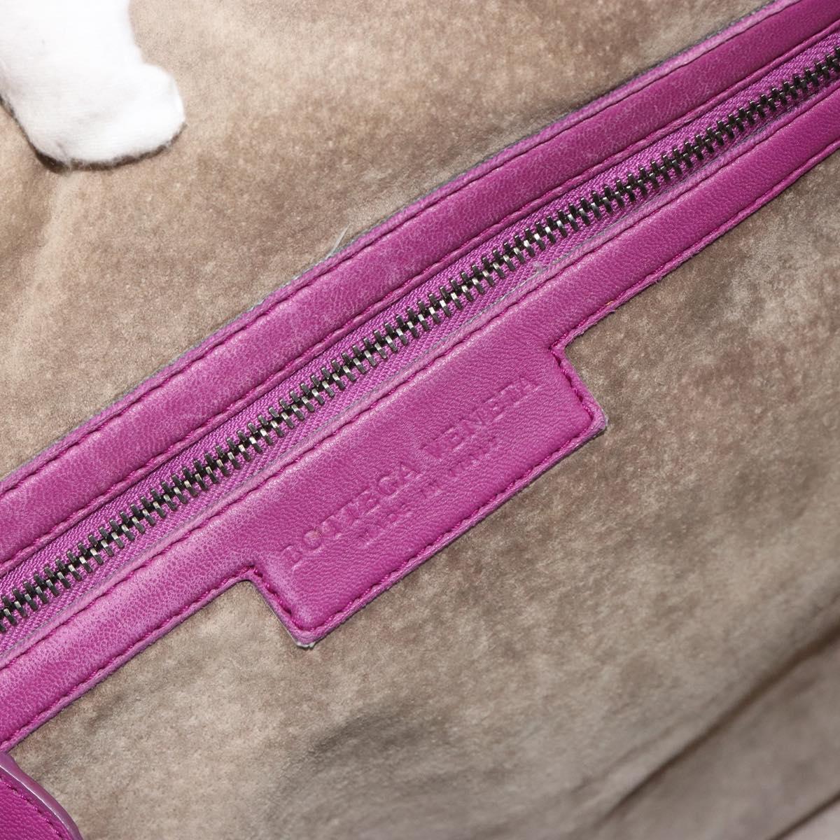 BOTTEGA VENETA INTRECCIATO Tote Bag Leather Purple Auth fm5403