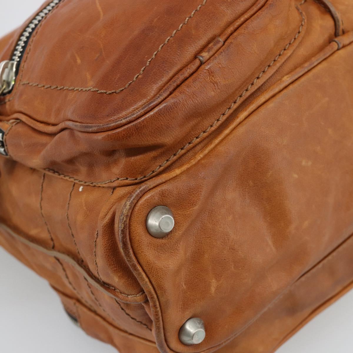 Chloe Betty Shoulder Bag Leather Brown Gold Silver Auth fm5404A
