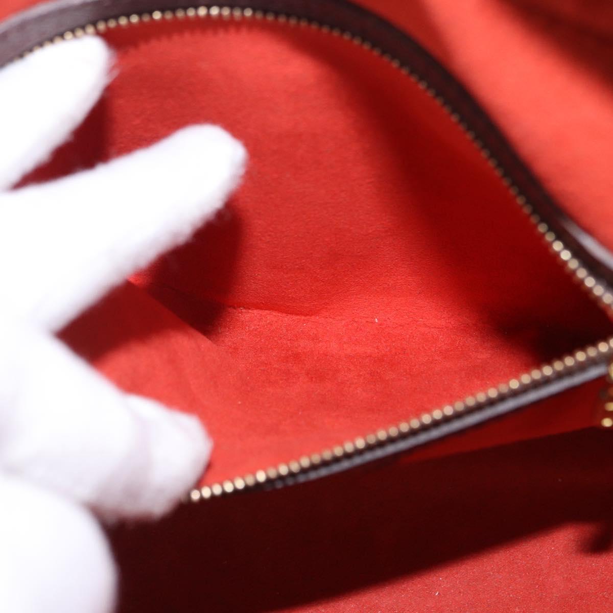 LOUIS VUITTON Damier Ebene Triana Hand Bag N51155 LV Auth fm5408