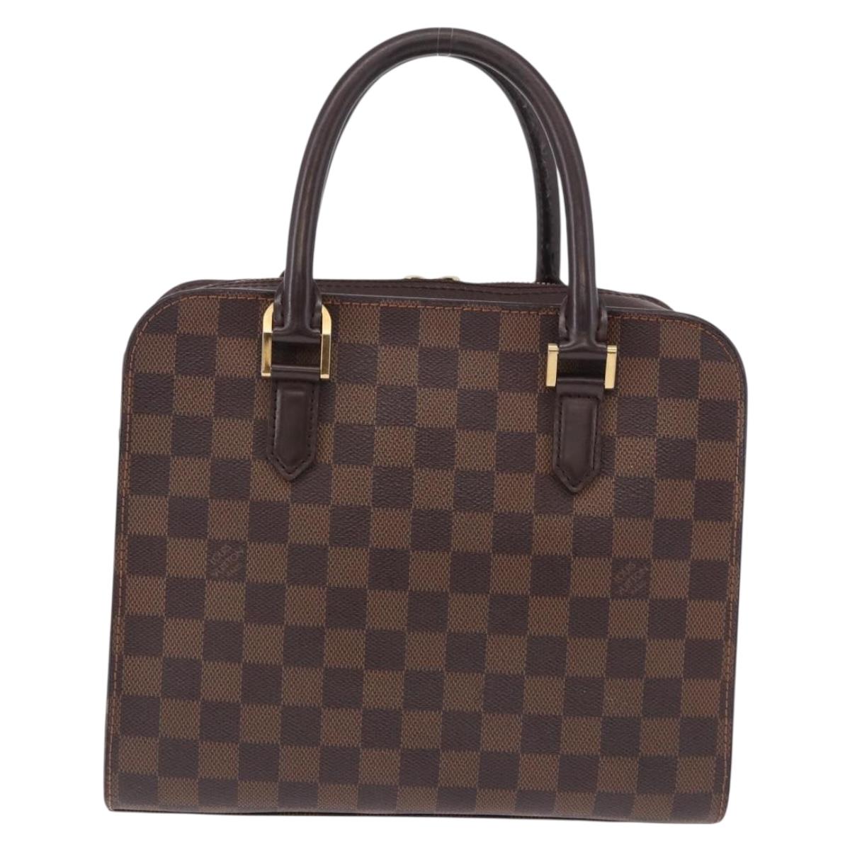 LOUIS VUITTON Damier Ebene Triana Hand Bag N51155 LV Auth fm5408