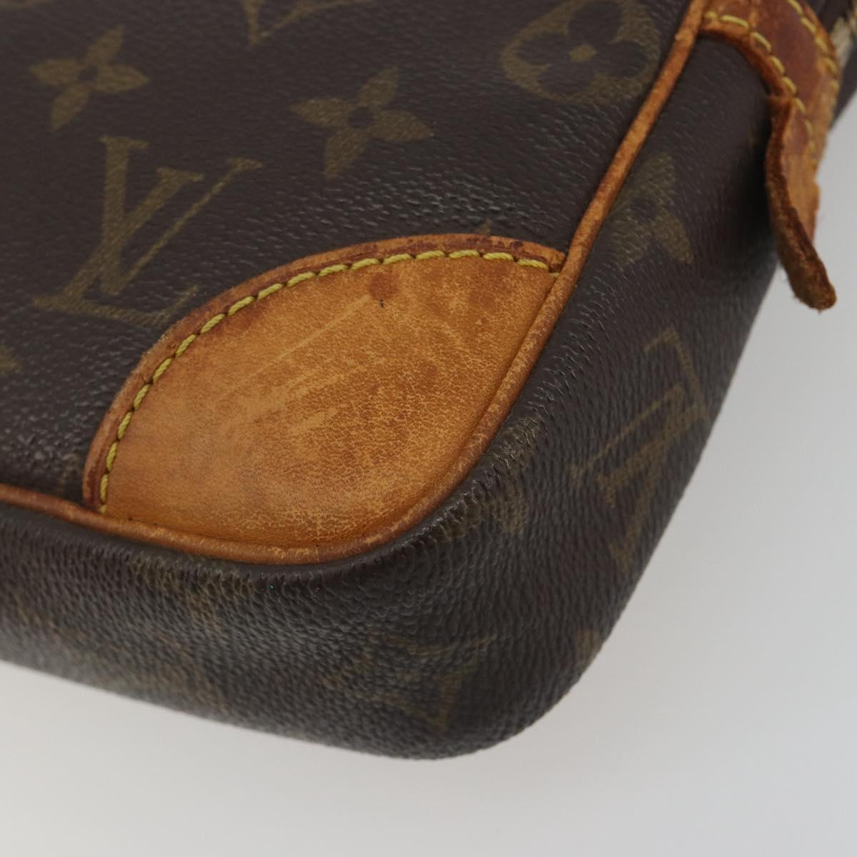 LOUIS VUITTON Monogram Marly Dragonne GM Clutch Bag 2 Set M51825 LV Auth fm5417