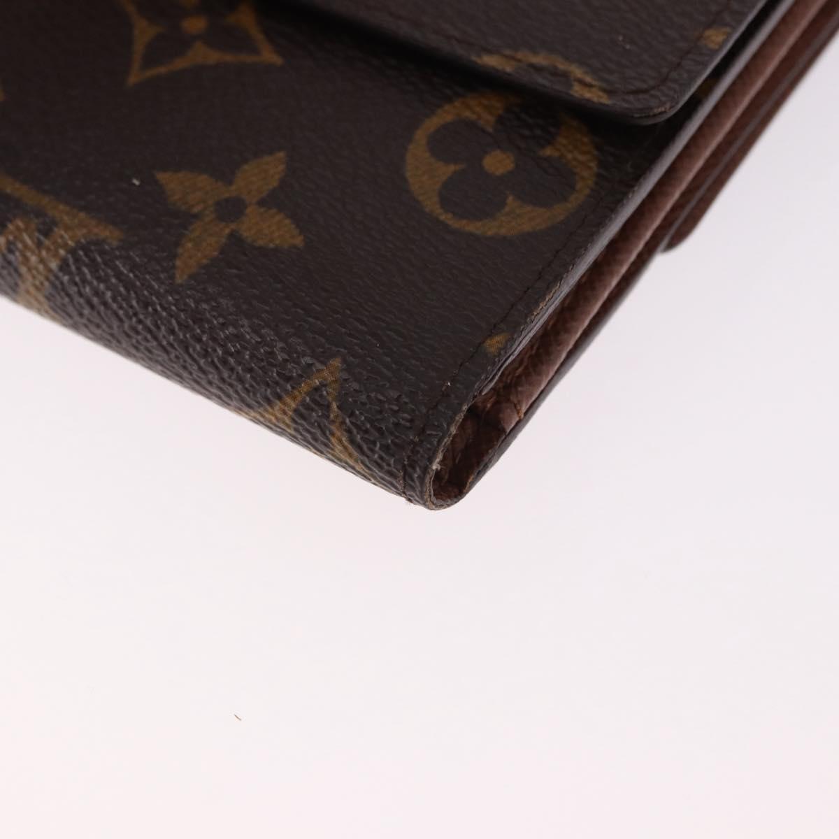 LOUIS VUITTON Monogram Porte Monnaie Bier Cartes Crdit M61652 LV Auth fm5418A