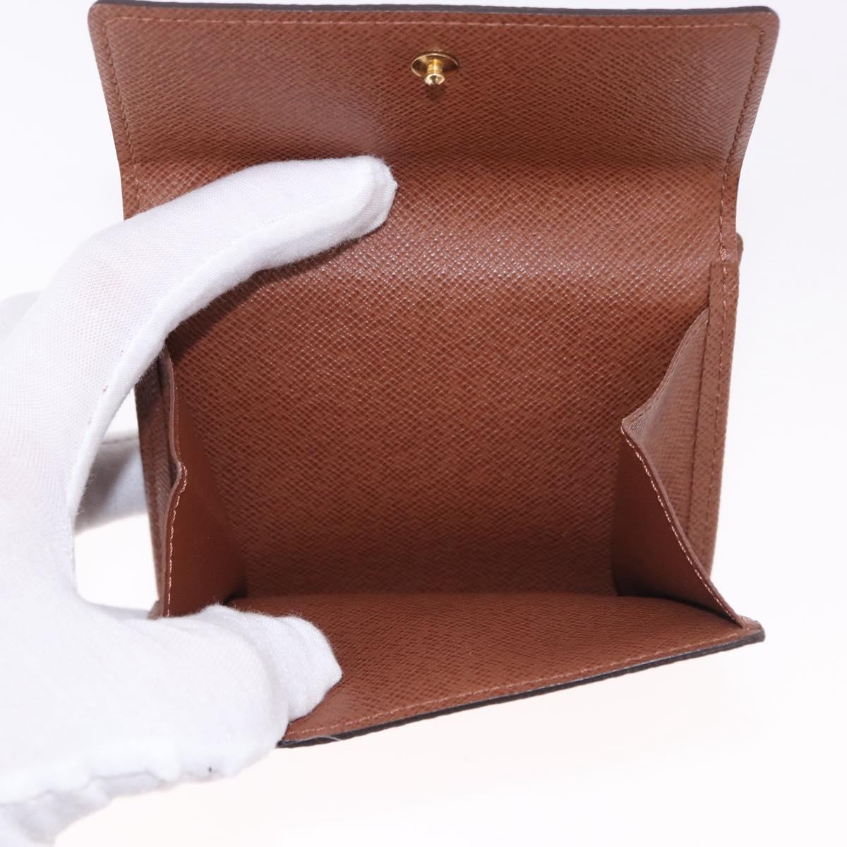 LOUIS VUITTON Monogram Porte Monnaie Bier Cartes Crdit M61652 LV Auth fm5418A