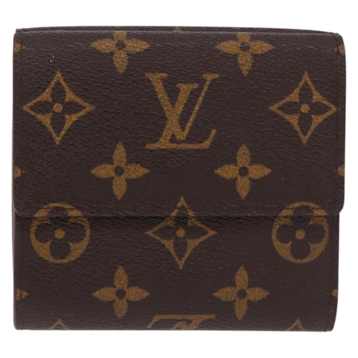 LOUIS VUITTON Monogram Porte Monnaie Bier Cartes Crdit M61652 LV Auth fm5418A
