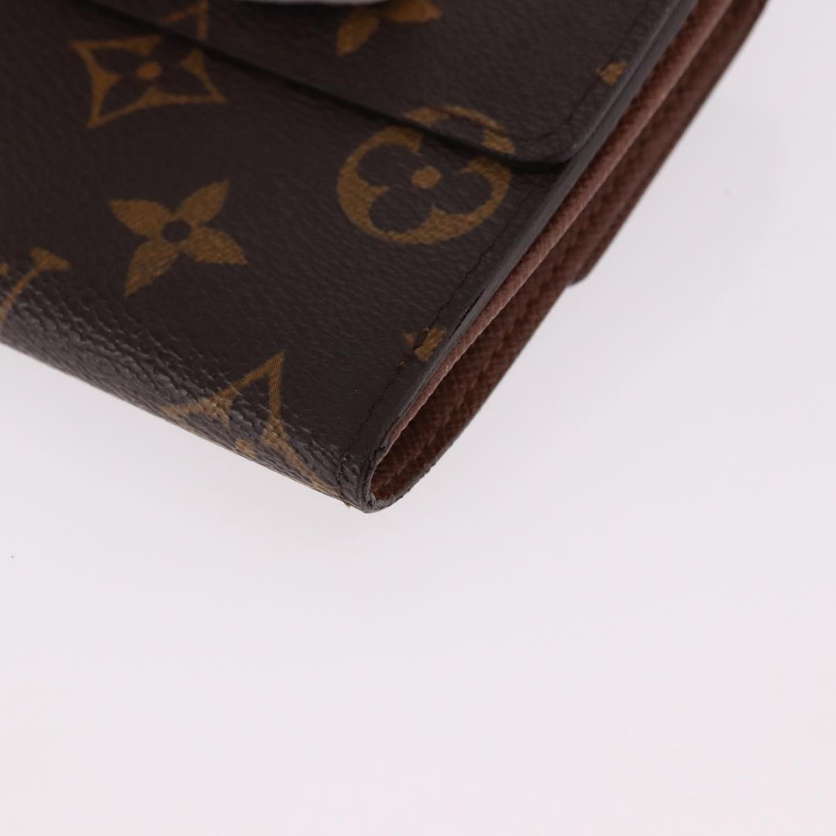 LOUIS VUITTON Monogram Porte Monnaie Bier Cartes Crdit M61652 LV Auth fm5418A