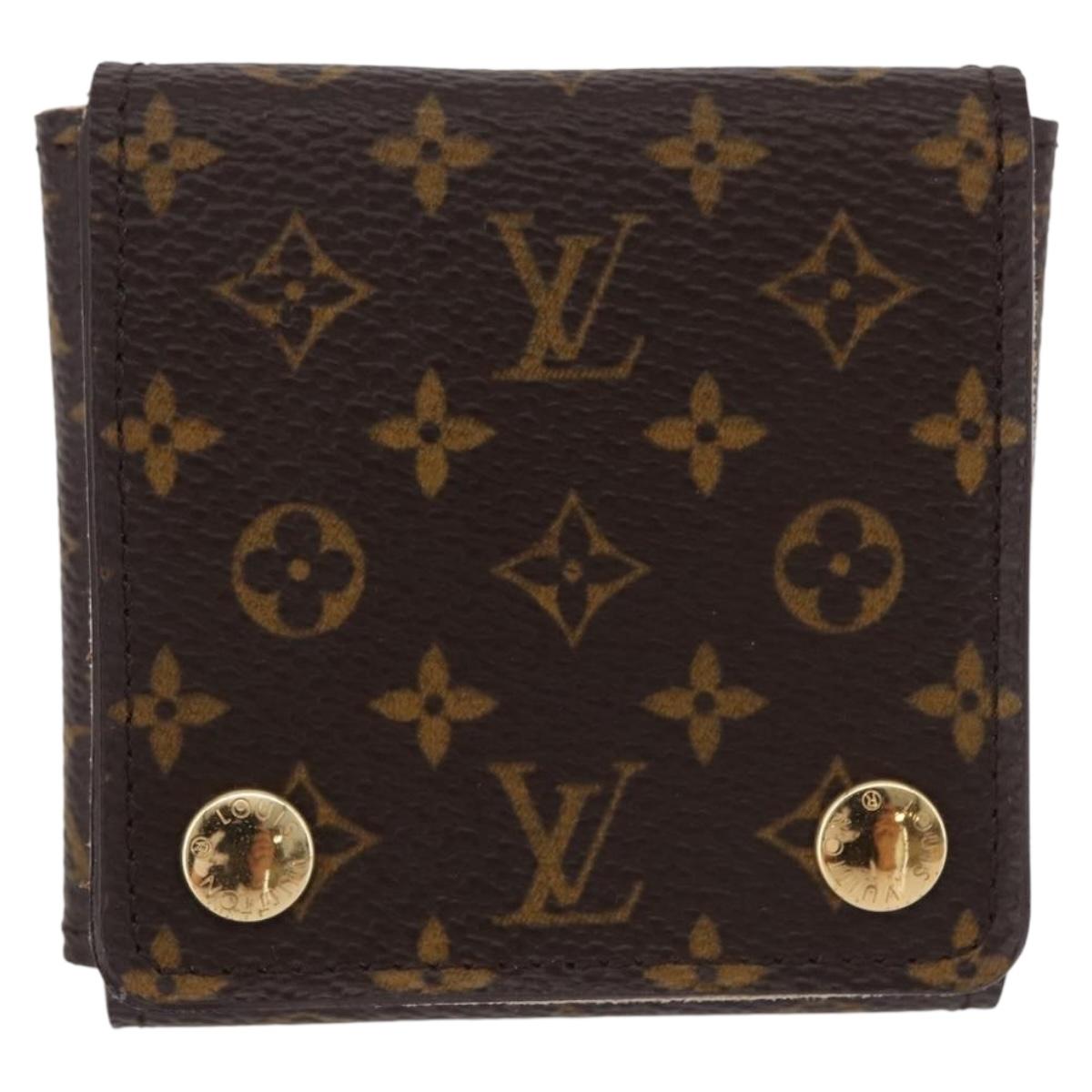 LOUIS VUITTON Monogram Jewelry Case Jewelry Box LV Auth fm5419A