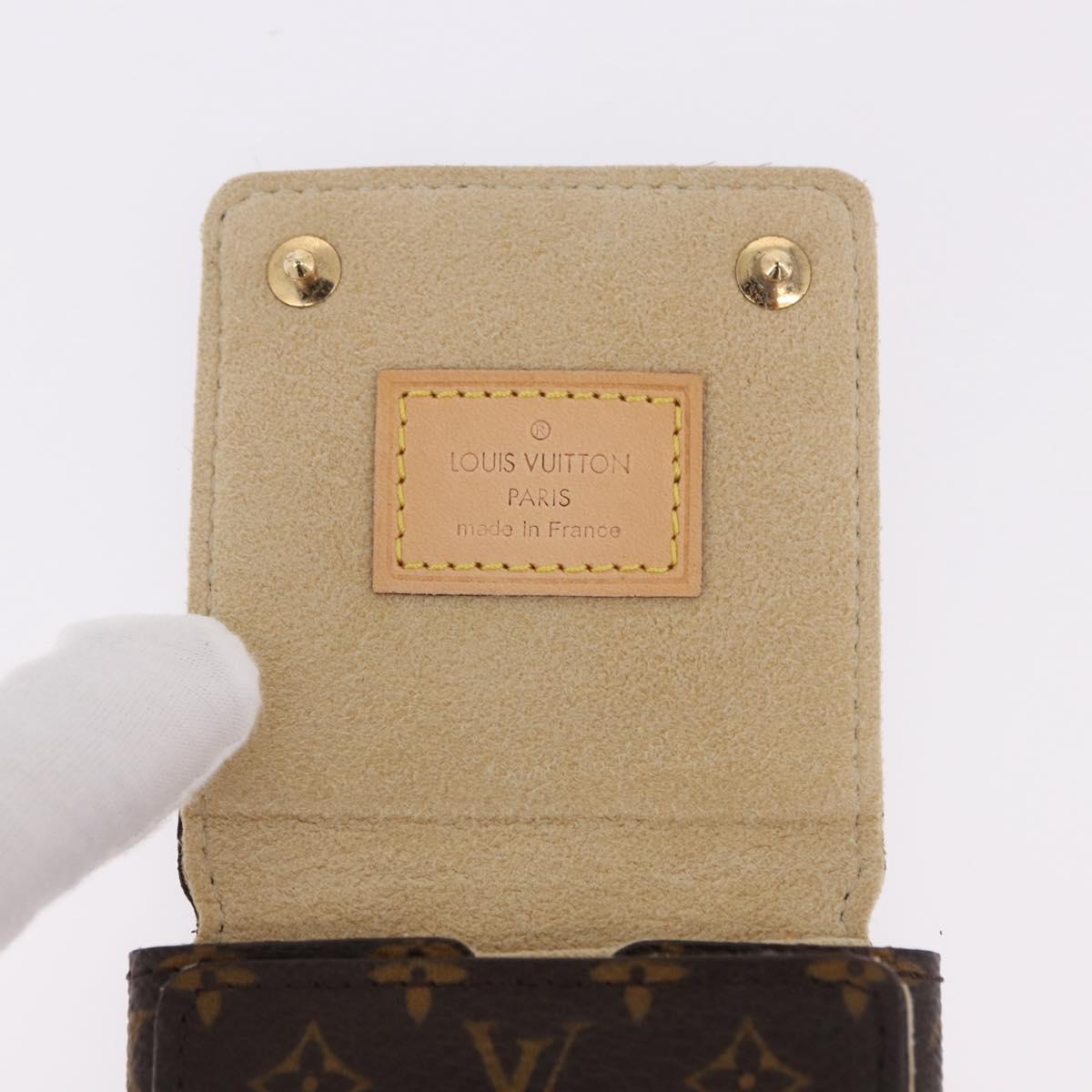 LOUIS VUITTON Monogram Jewelry Case Jewelry Box LV Auth fm5420A