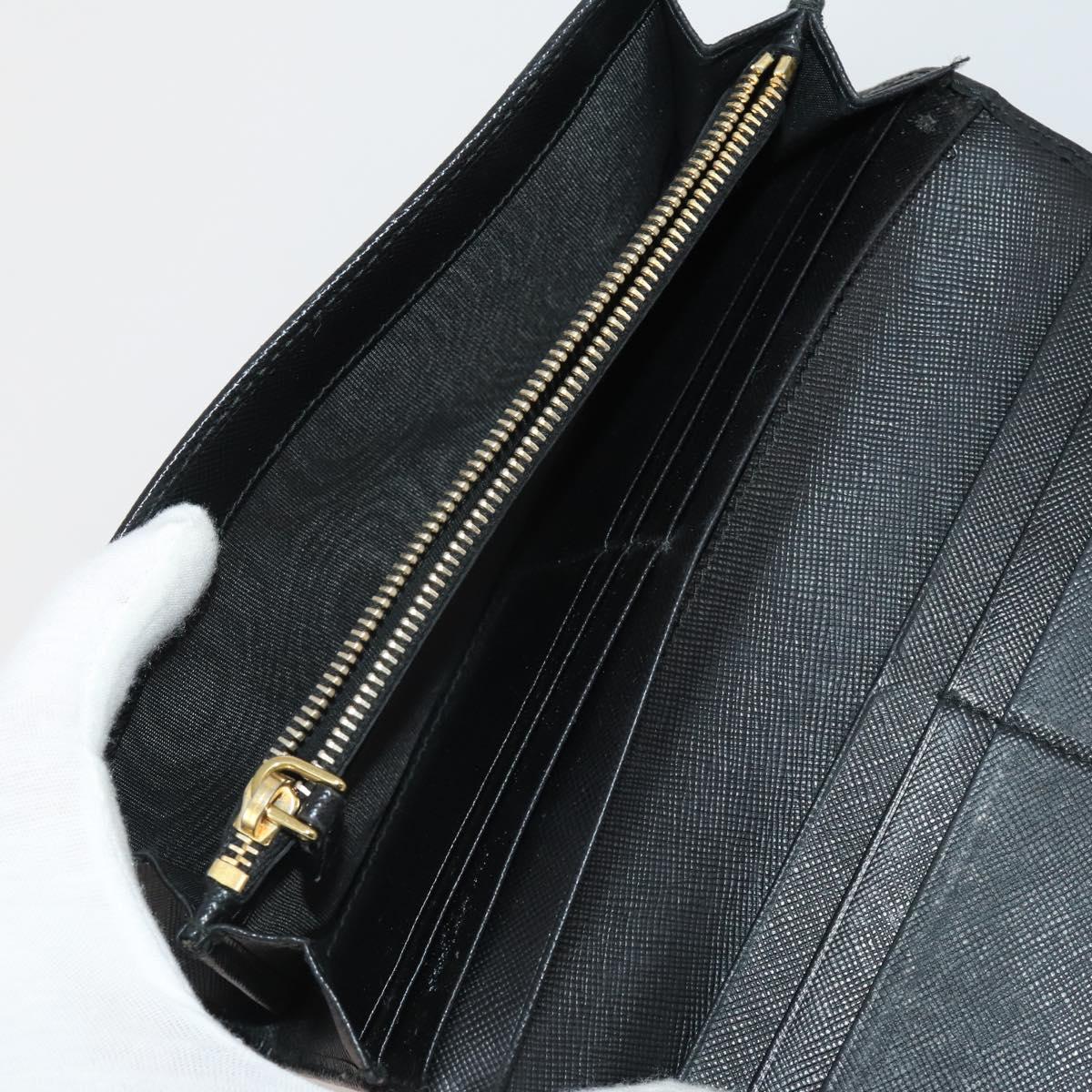 PRADA Wallet Leather 7 Set Red Black beige Auth fm5422