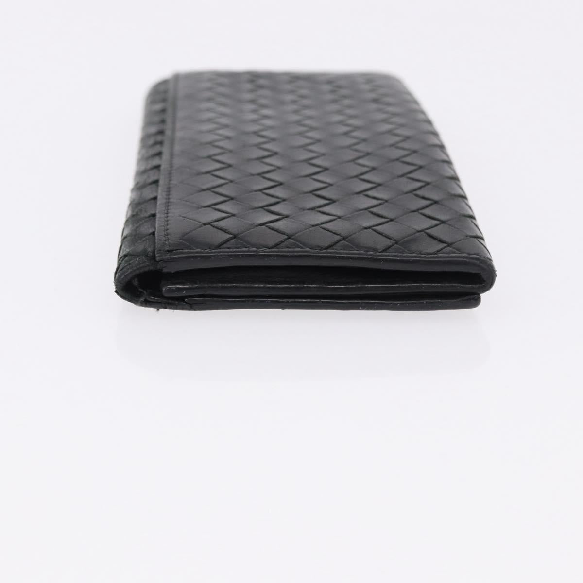 BOTTEGAVENETA INTRECCIATO Wallet Leather 4 Set Pink Brown black Auth fm5424