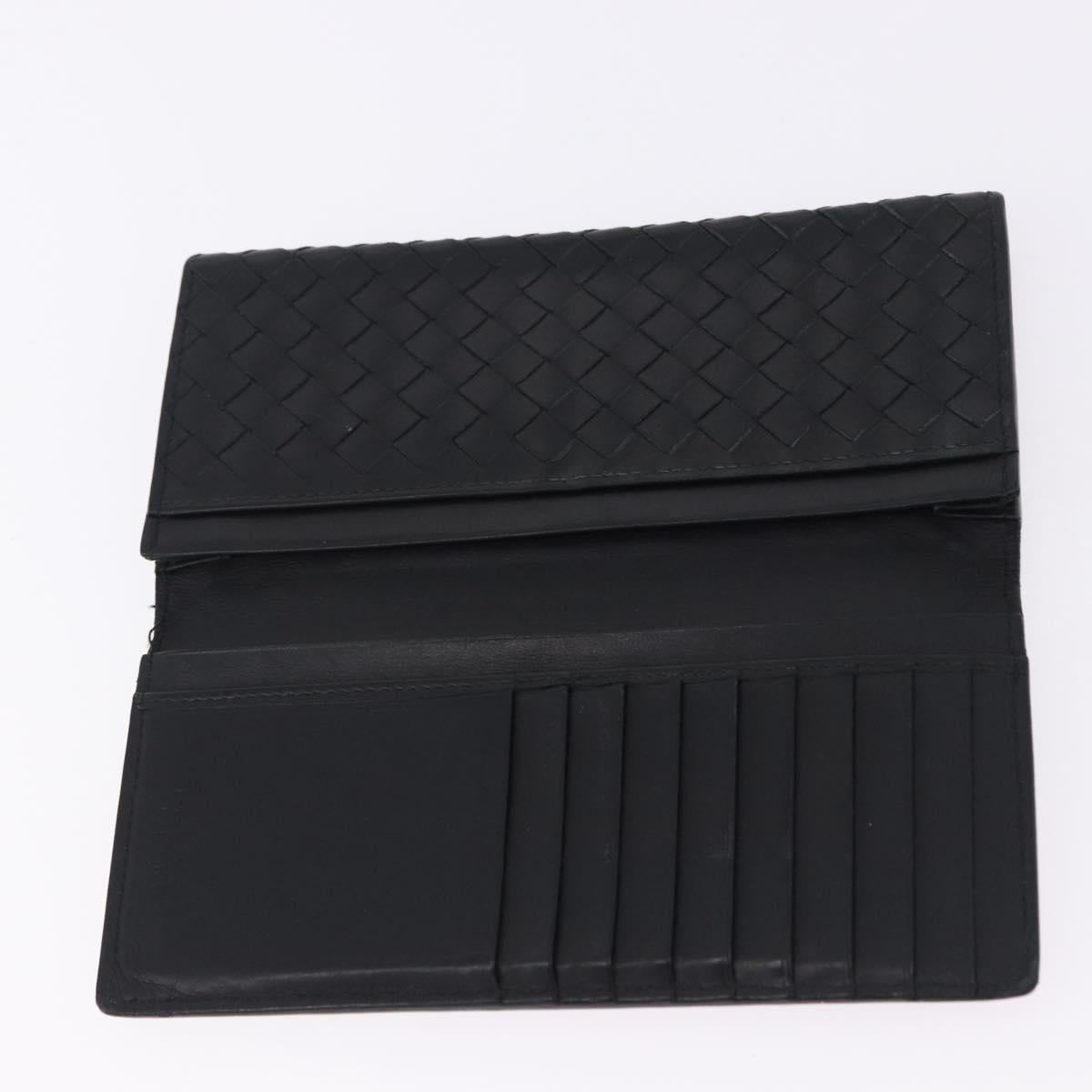 BOTTEGAVENETA INTRECCIATO Wallet Leather 4 Set Pink Brown black Auth fm5424